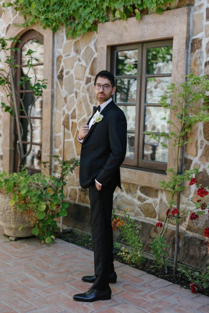 Bride and groom dancing together during wedding reception at Jacuzzi Winery
